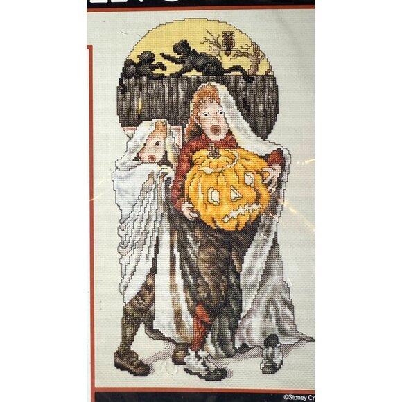 Counted Cross Stitch Kit The Saturday Evening Post Halloween Tricks DIY crafting - Picture 2 of 7